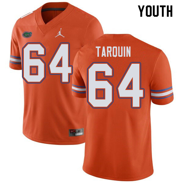 Jordan Brand Youth #64 Michael Tarquin Florida Gators College Football Jerseys Sale-Orange